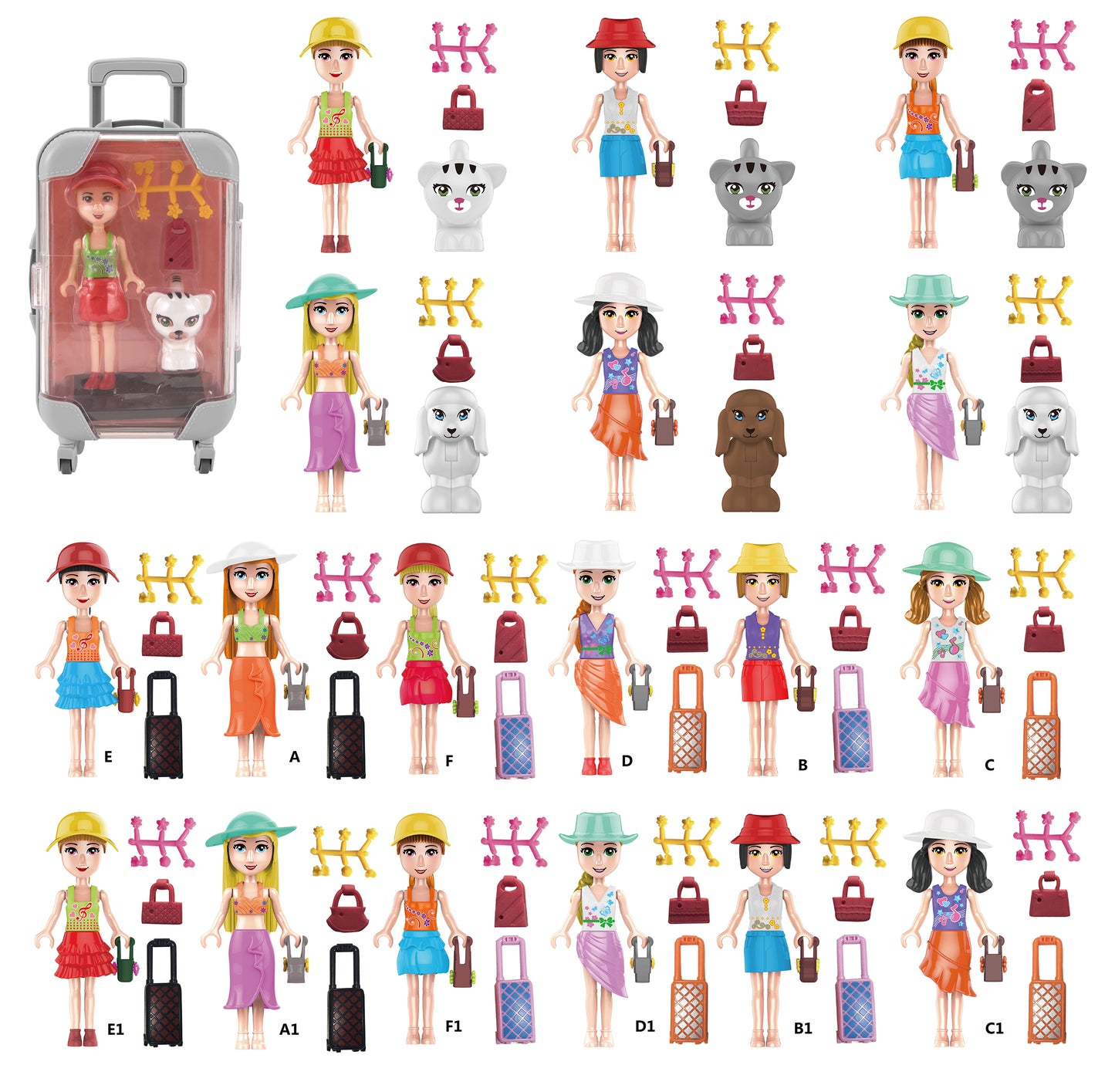 Power Joy Leila Mini Trolley Pack (Styles Vary -  One Supplied)