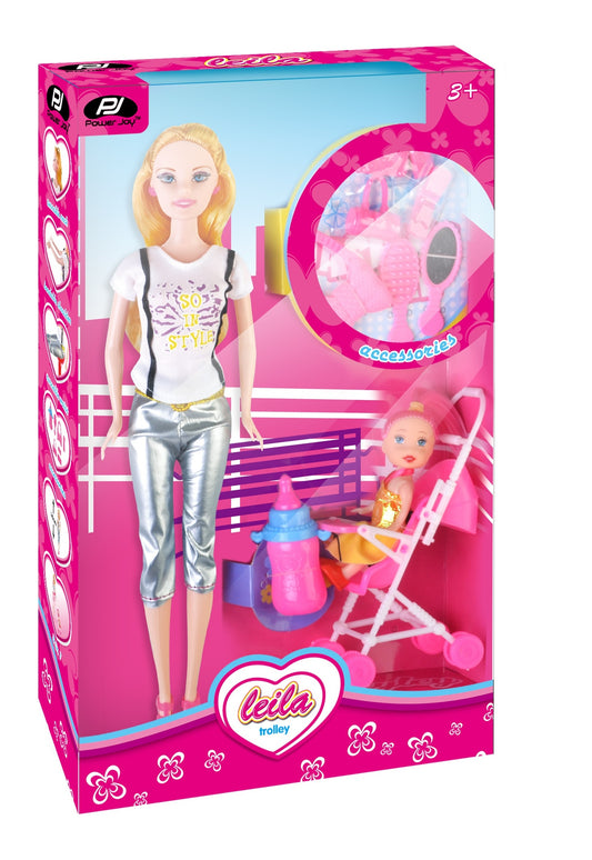 Power Joy Leila Trolley Set 3 In 1 (Styles Vary)
