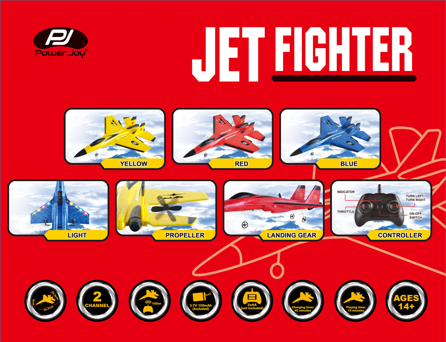 Remote Control Jet Fighter  2.4G BPC (Styles Vary)