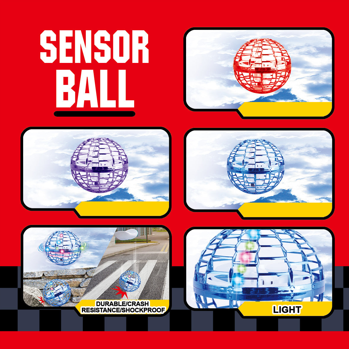 Power Joy I/R Sensor Ball Battery Operated (Styles Vary)