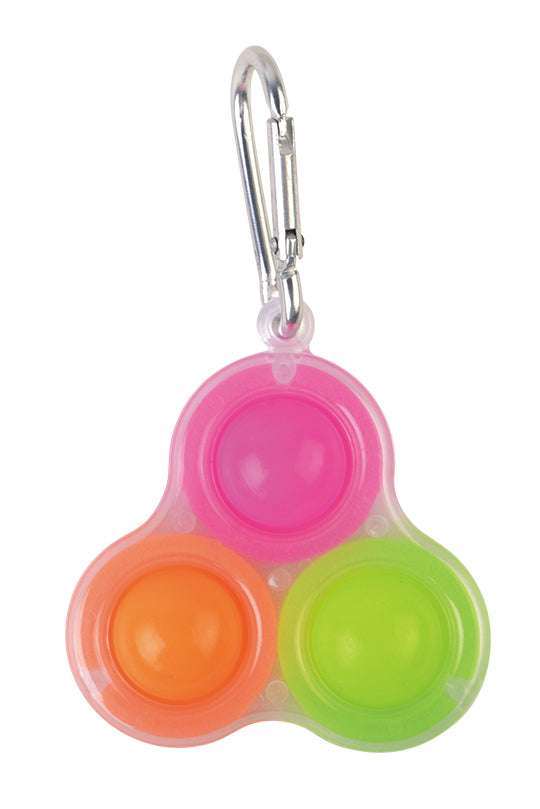 Fidget Toy Dimple 3 Pop Keychain (Styles Vary - One Supplied)