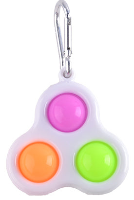 Fidget Toy Dimple 3 Pop Keychain (Styles Vary - One Supplied)