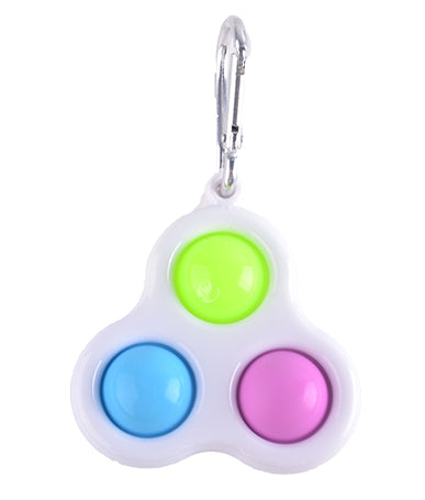 Fidget Toy Dimple 3 Pop Keychain (Styles Vary - One Supplied)