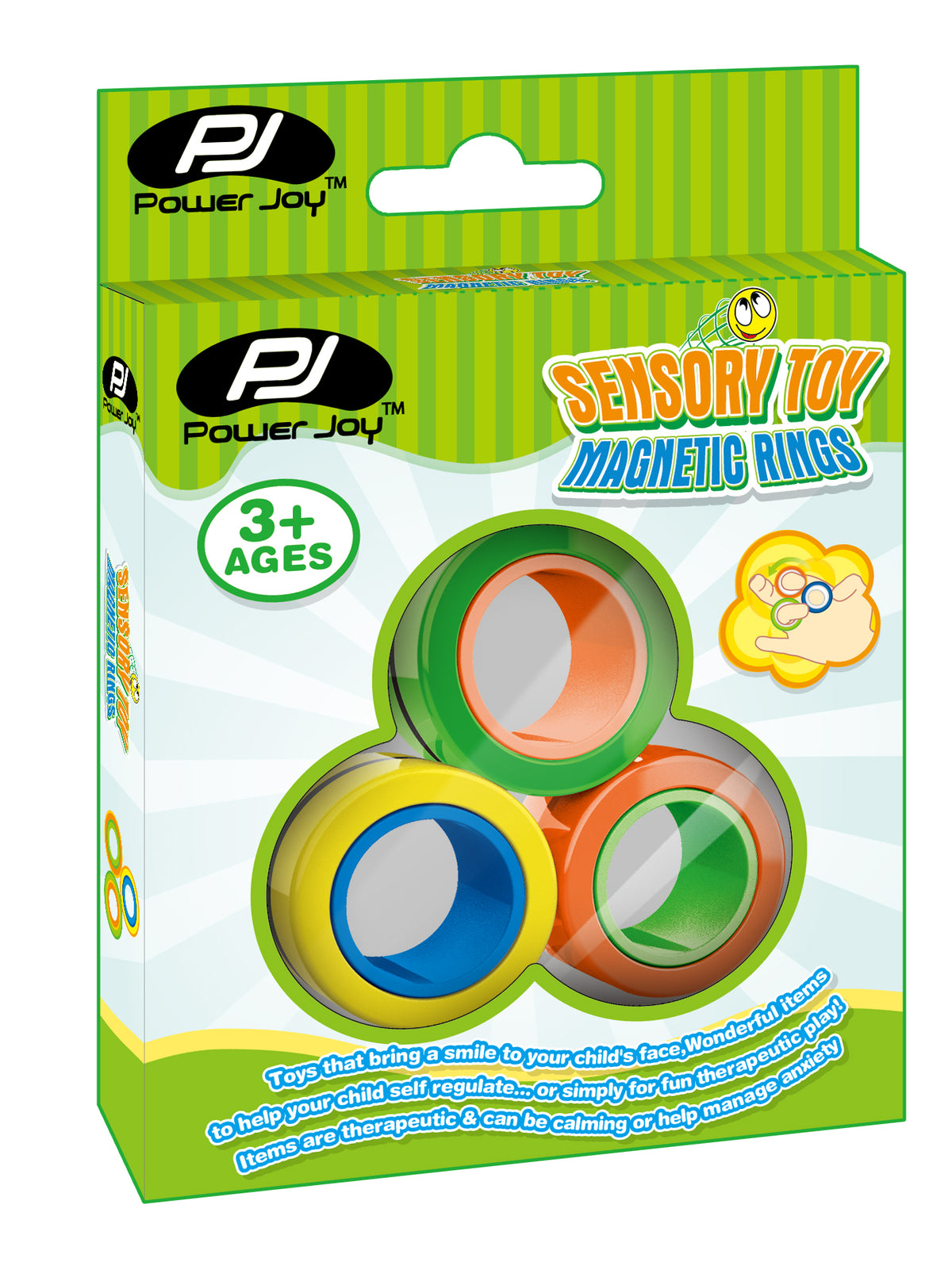 Fidget Toy With Rings Fidget Toy Magnetic Rings 3PCS – The Entertainer Pakistan