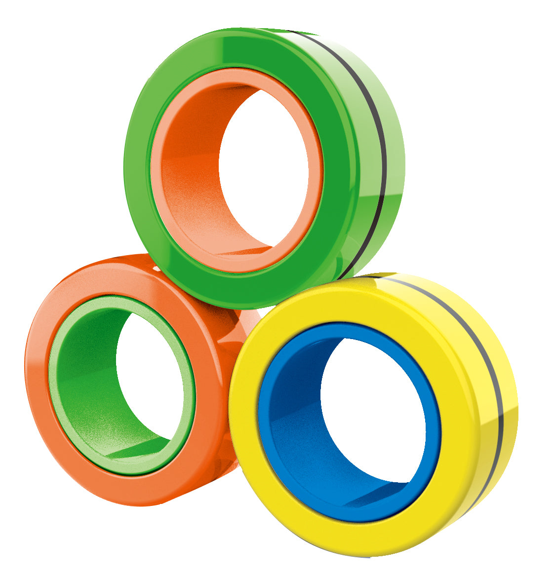 Fidget Toy Magnetic Rings 3PCS