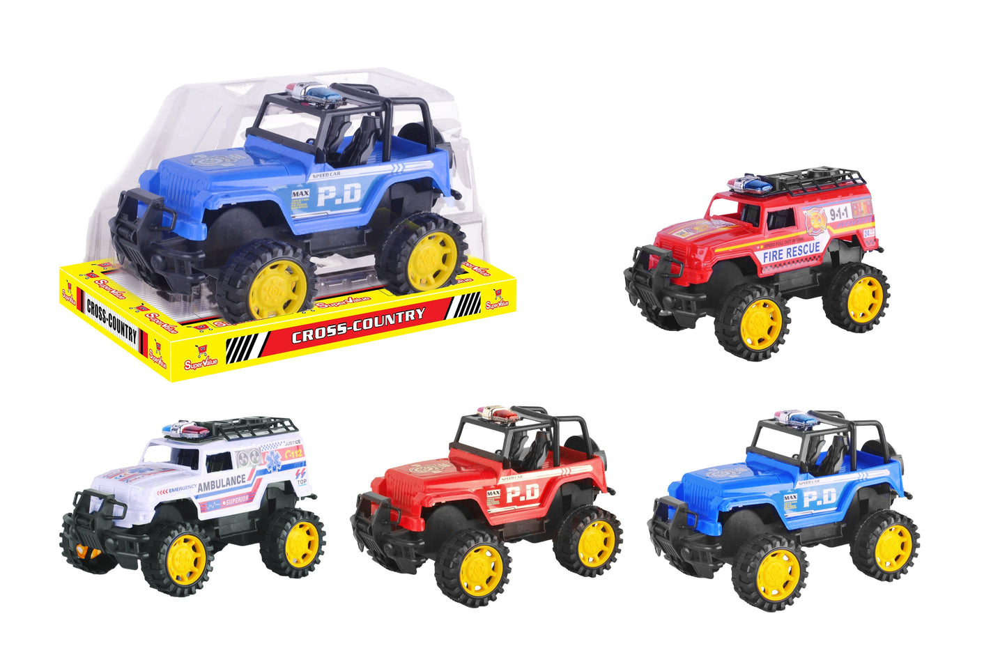 Power Joy Supervalue 2 Assorted Cross-Country Cars
