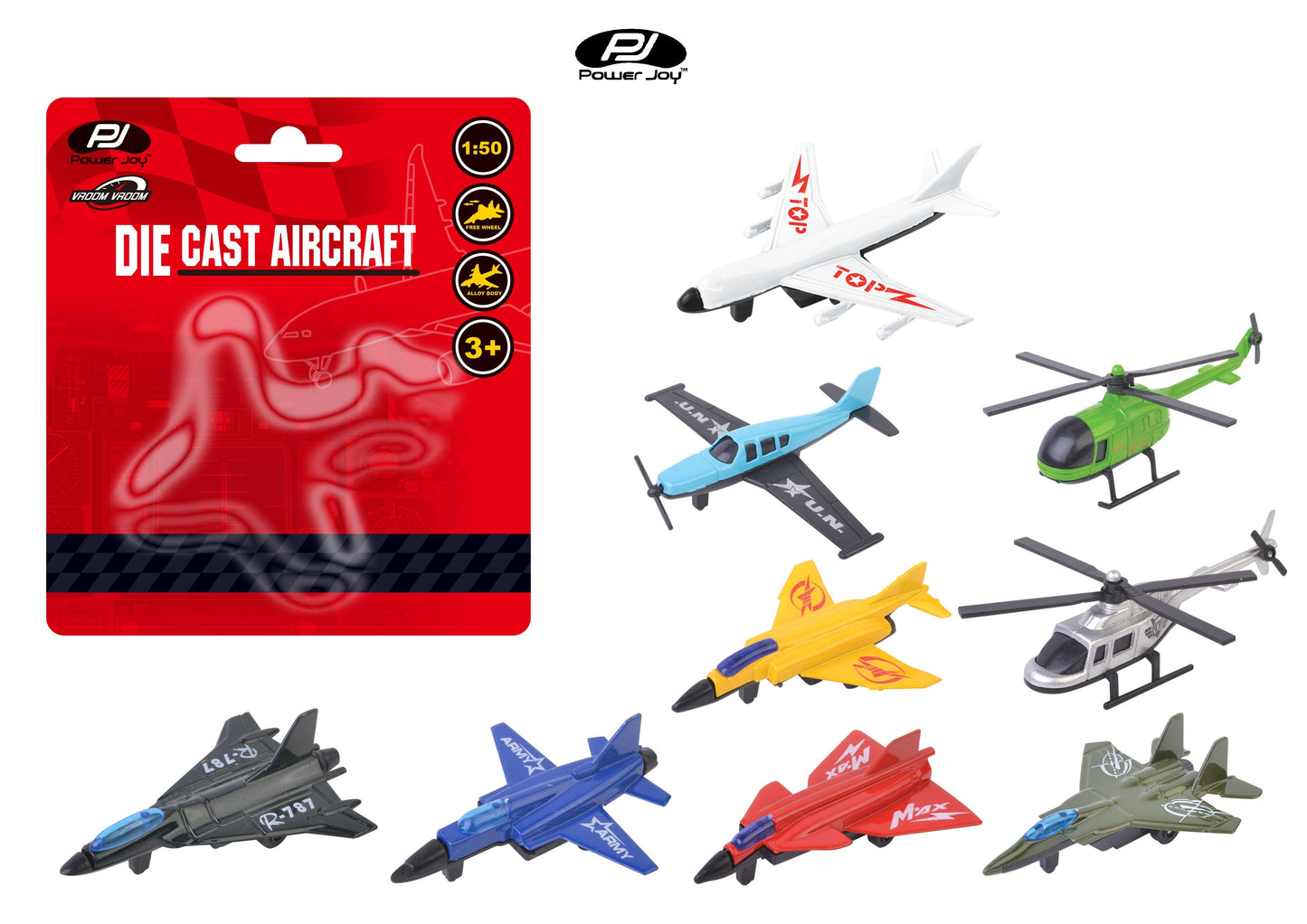 Power Joy Vroom Vroom Diecast Aircraft (Styles Vary - One Supplied)