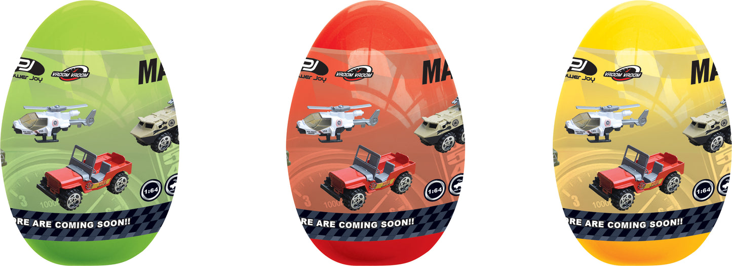 Power Joy Vroom Vroom Die-Cast Magic Egg Car (Styles Vary - One Supplied)
