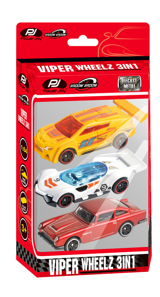 Power Joy Power Joy V.Vroom Diecast Viper-Dc 1:64 3In1