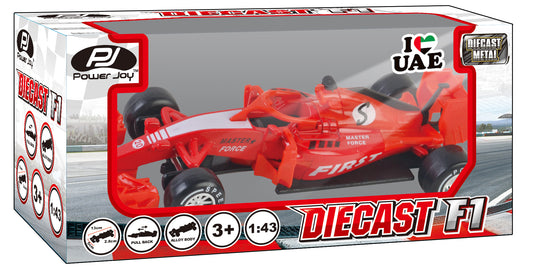 Power Joy Vroom Diecast F1 1/43 (Styles Vary - One Supplied)