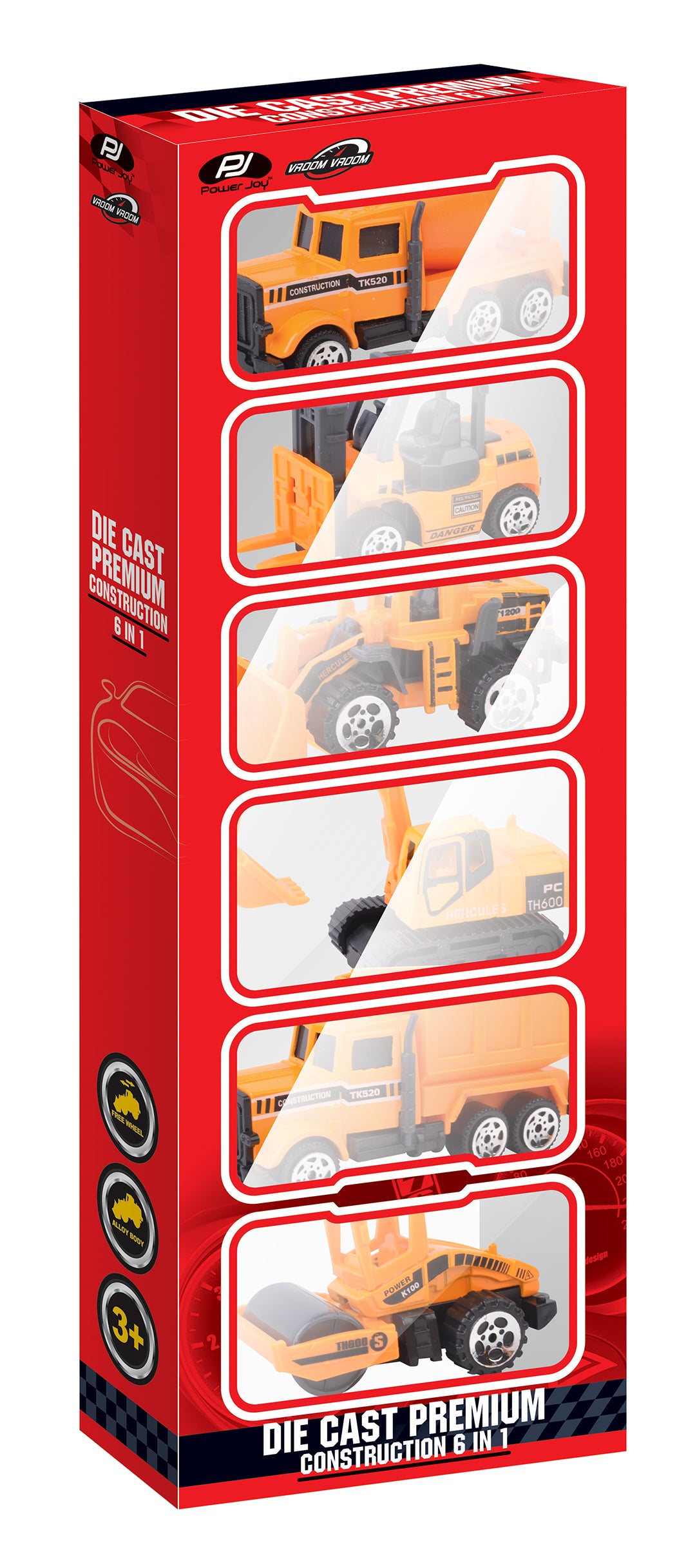 Power Joy Die Cast Premium Construction 6 In 1