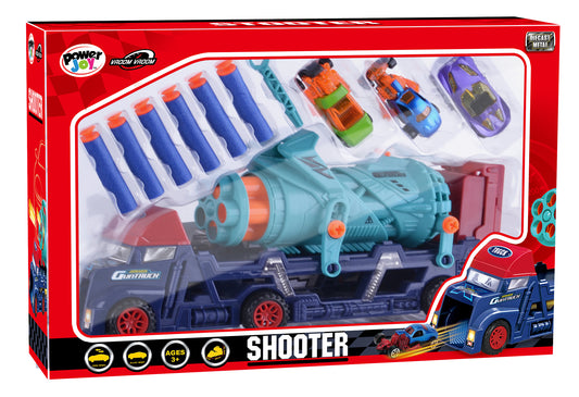 Power Joy - Vroom Vroom Diecast Shooter - 11 Pcs