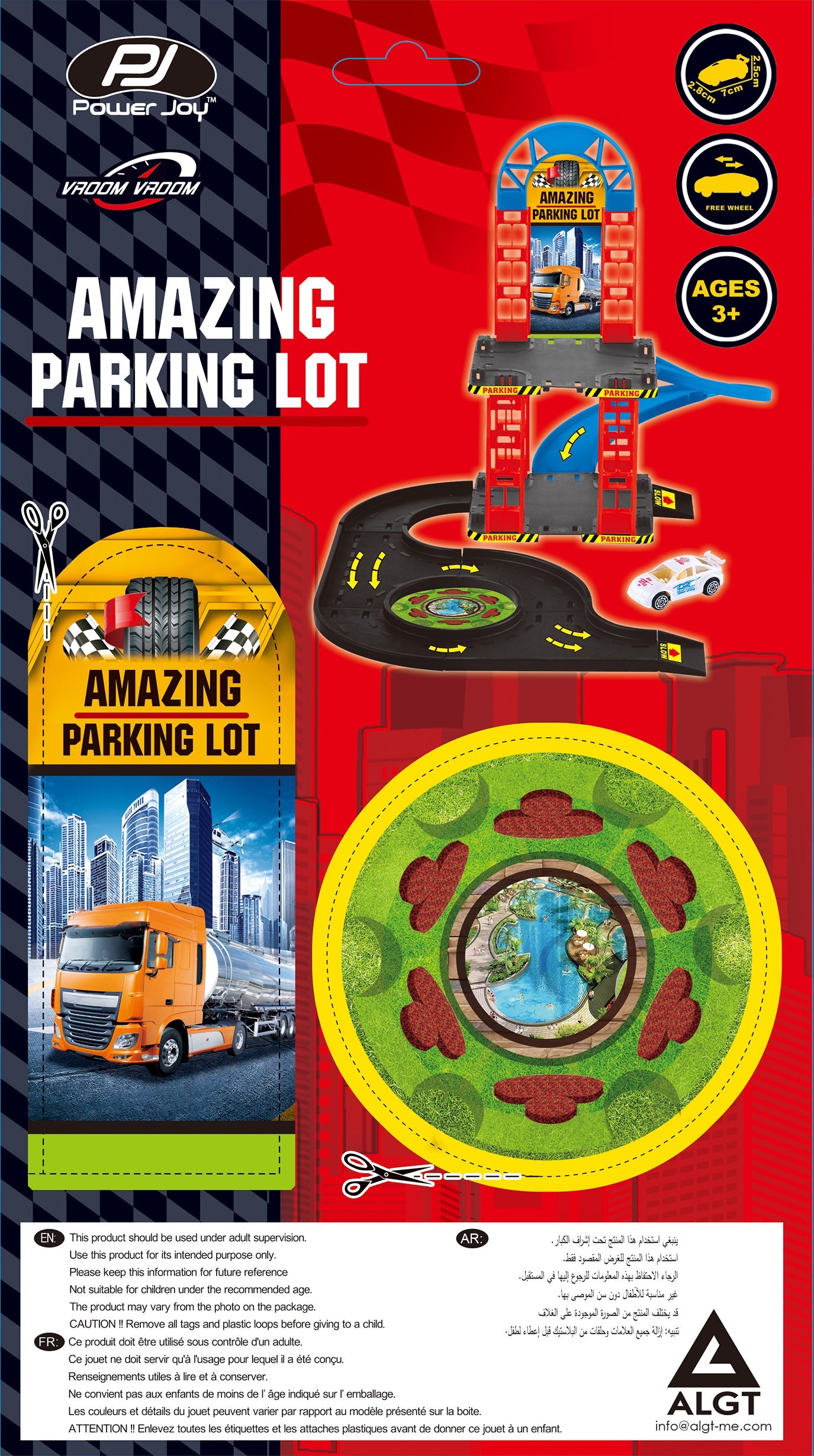 Power Joy Vroom Amazing Parking Lot With 1 Car