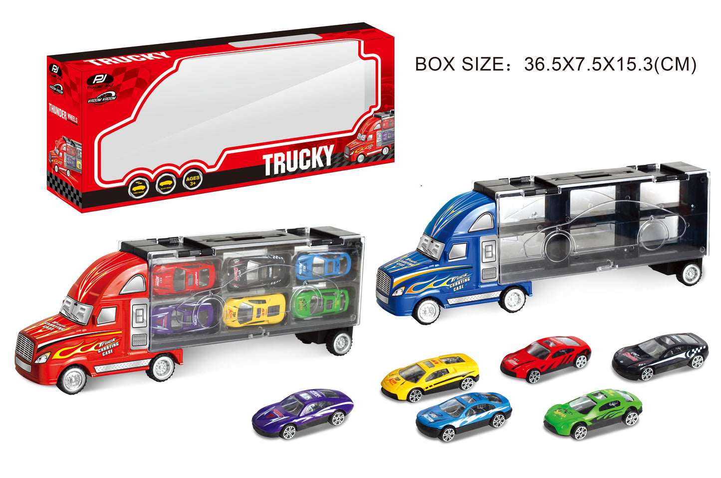 Power Joy Vroom Diecast Trucky 6pcs