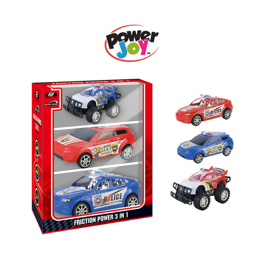 Friction Power 3 IN 1 1/18 Diecast Cars