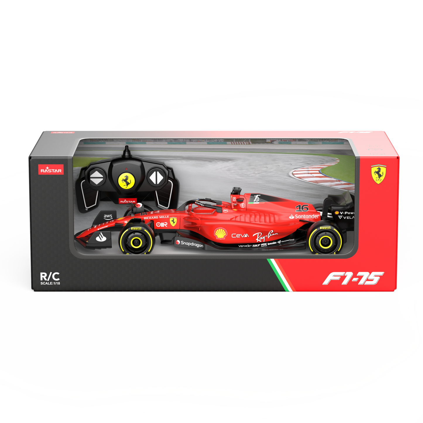 Remote Control Ferrari F1-75 1/18 Battery Operated
