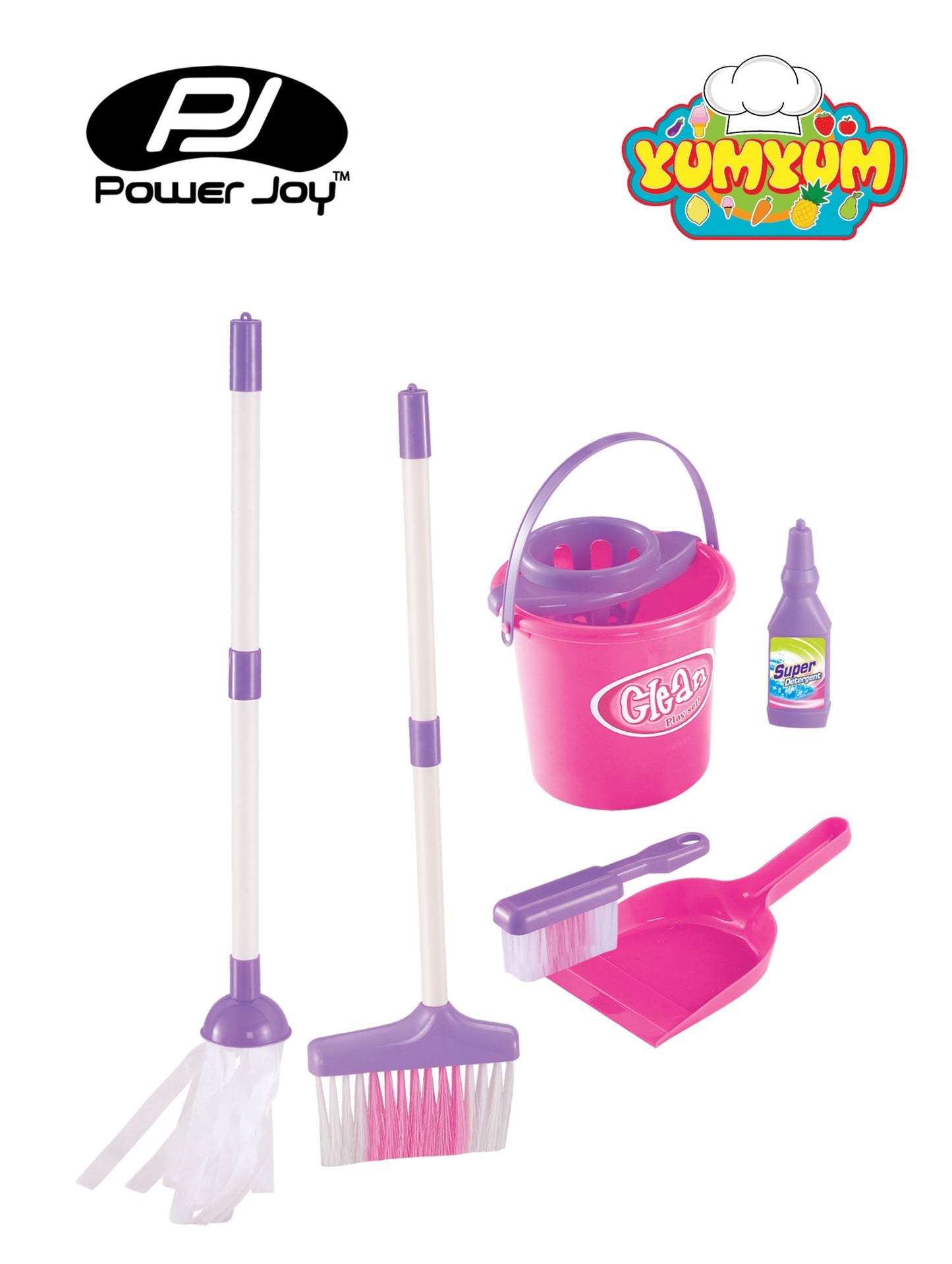 Power Joy - Yumyum Cleaning Play Set - Pink