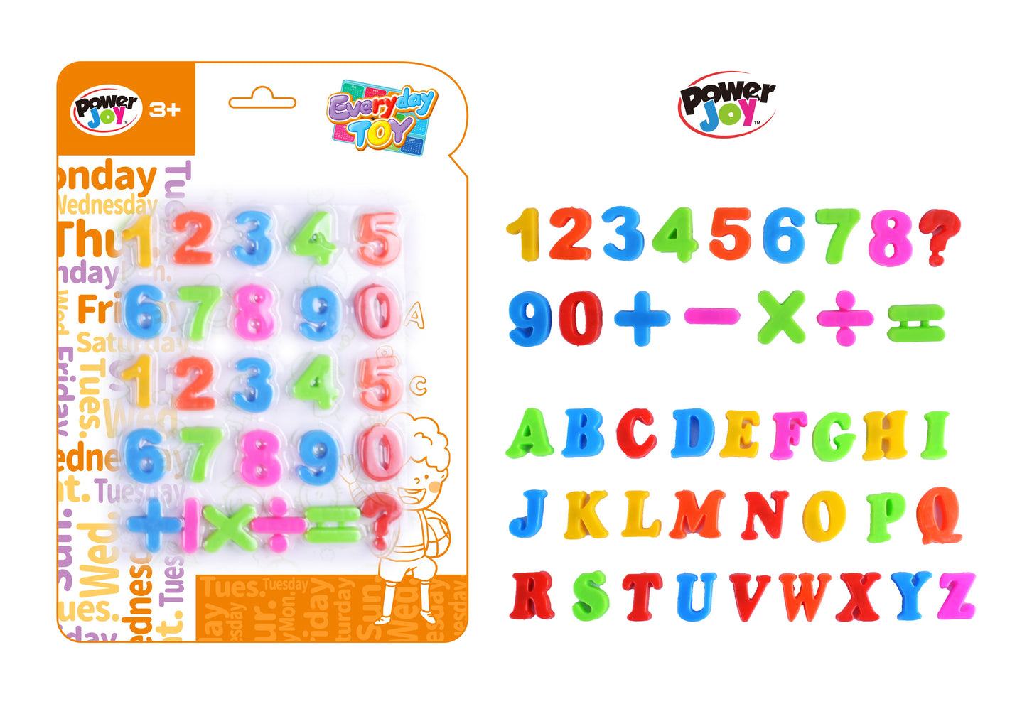 Everyday Toy Magnetic Number or Letter (Styles Vary)