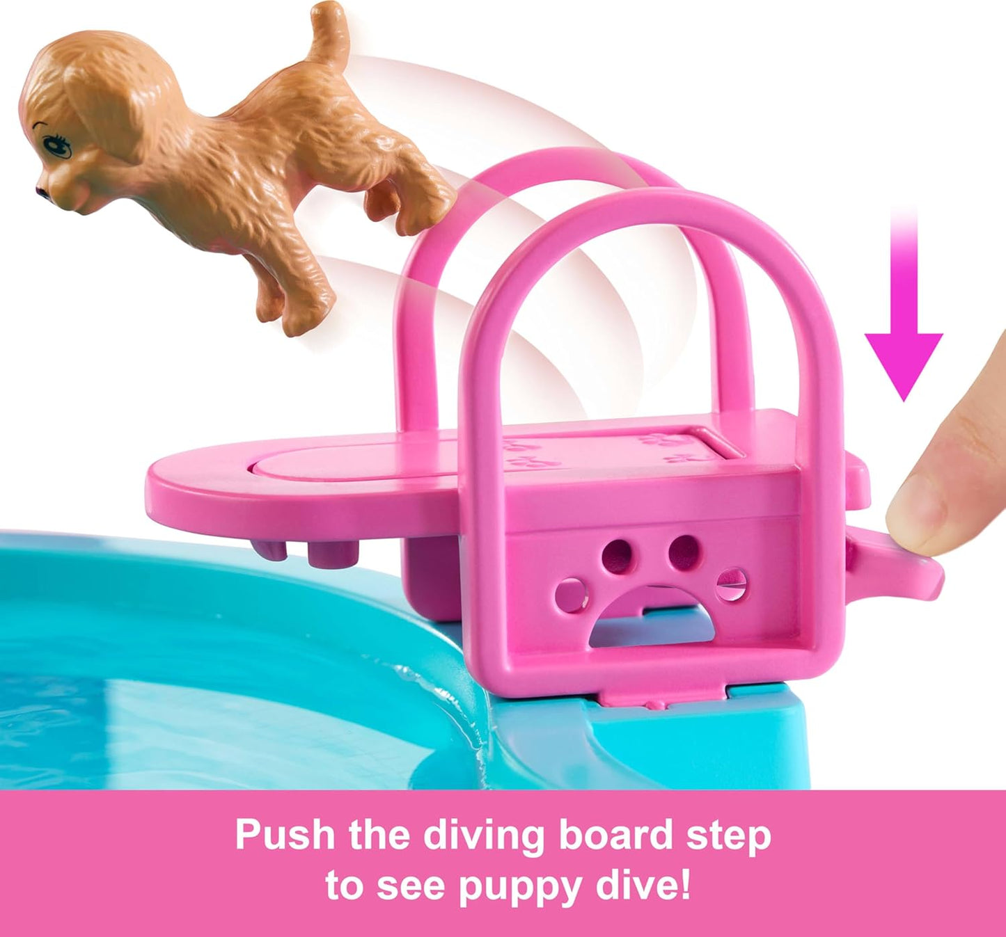 Barbie Dream Pool Playset With Slide & Bubbling Hot Tub, 20+ Accessories Including Pet, Floaties & More