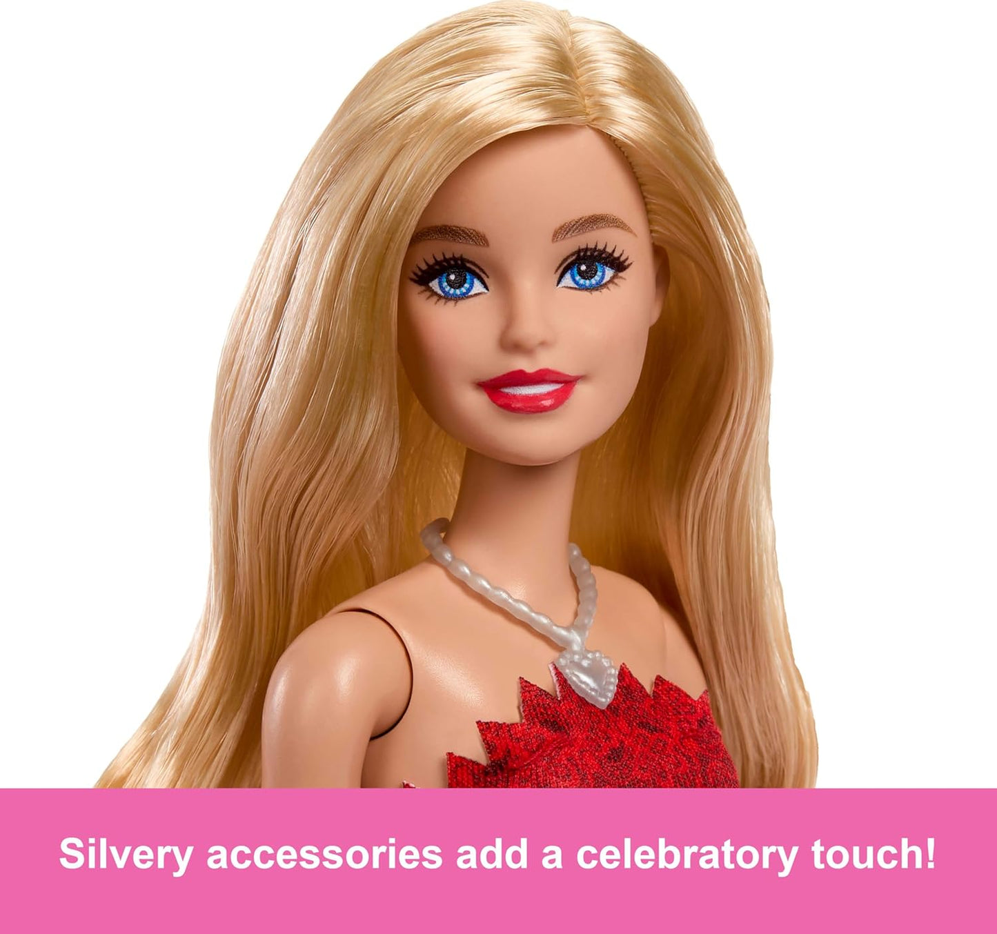 Barbie 80th Anniversary Ruby-Red Celebration Fashion Doll