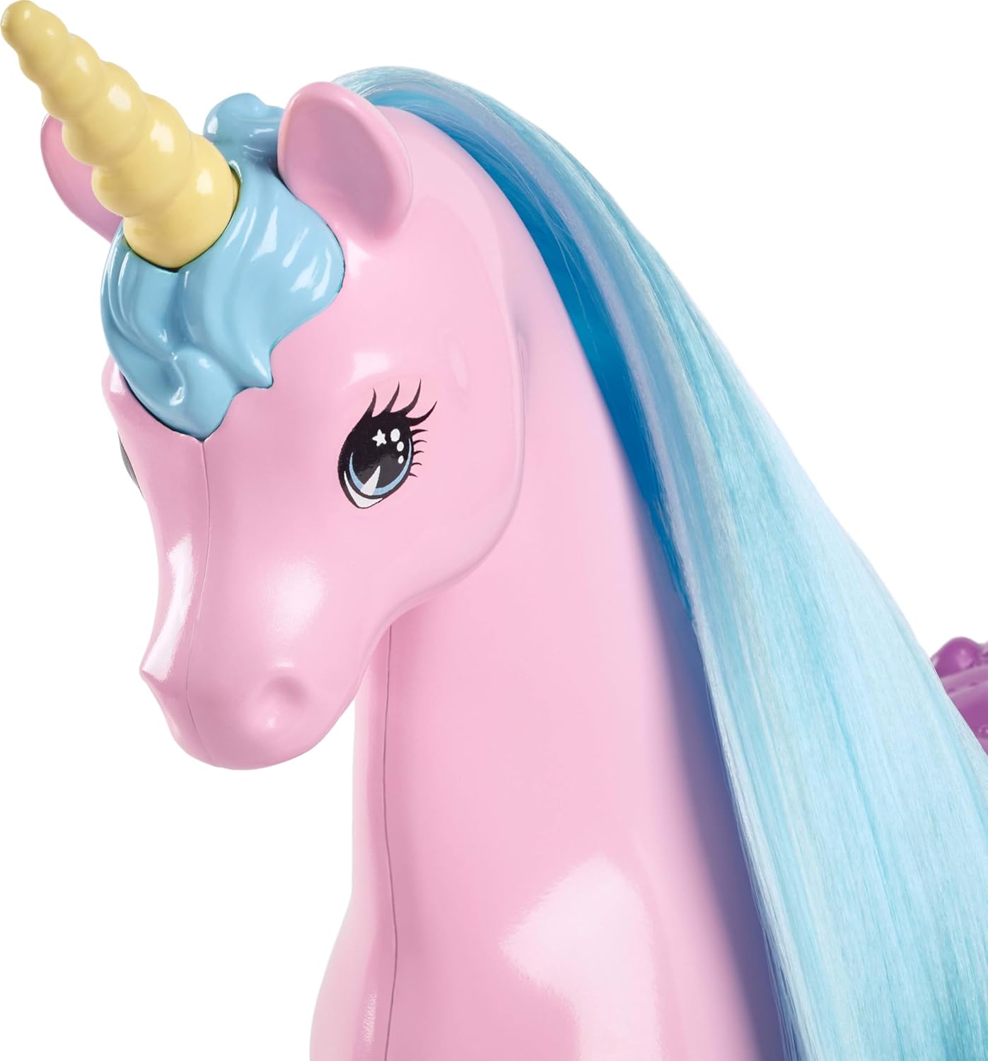 Barbie Fantasy Doll & Unicorn Toy Set - includes Saddle, Brush, & Accessories