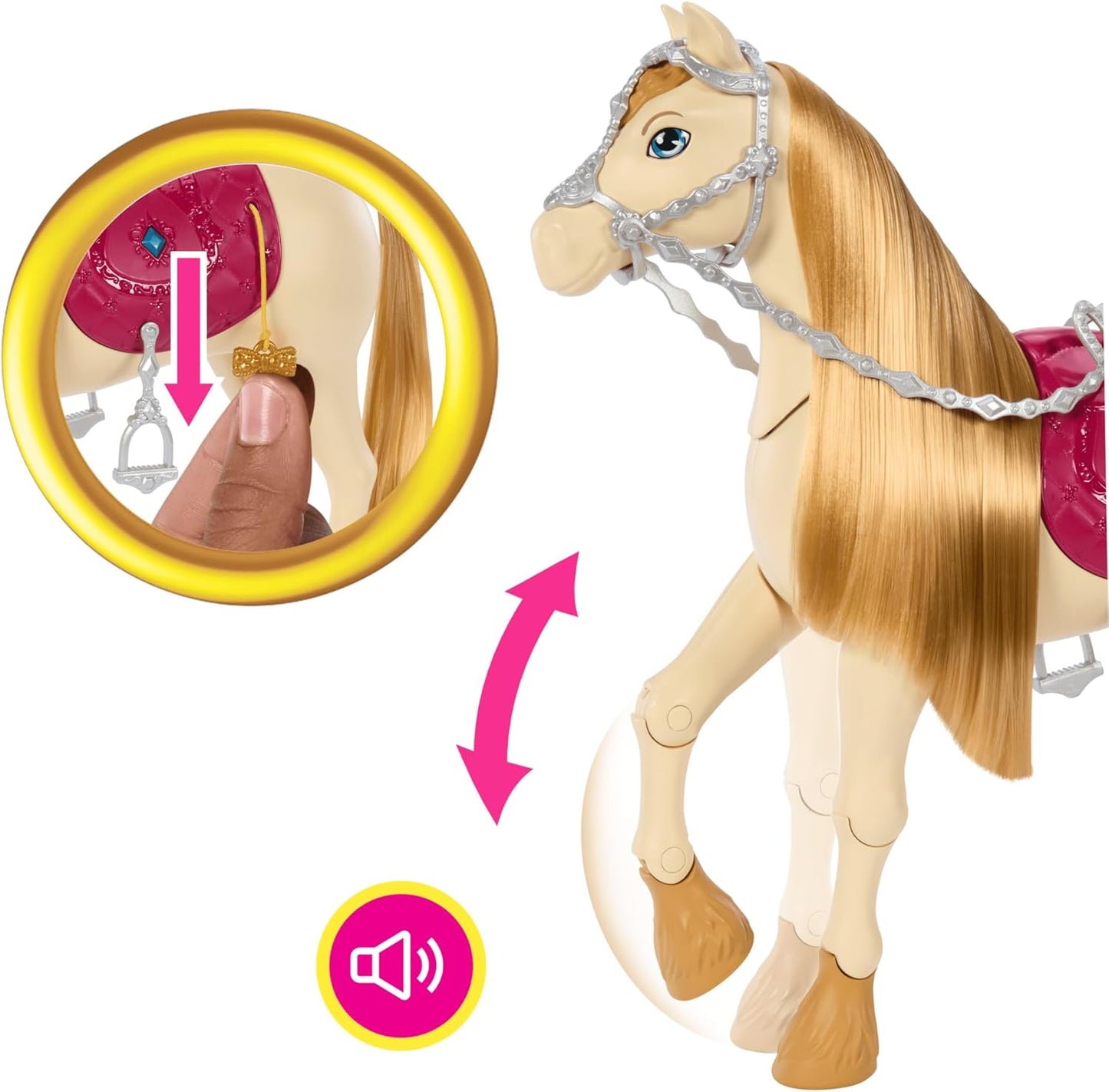 Barbie Mysteries: The Great Horse Chase interactive Toy Horse With Sounds, Music & Accessories