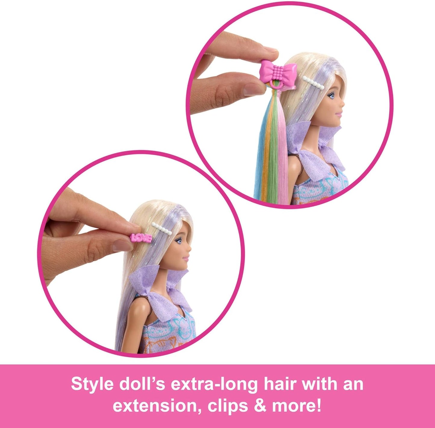 Barbie Fun & Fancy Doll & Accessories, Blonde Fashion Doll With Extra-Long Hair & 2 Looks