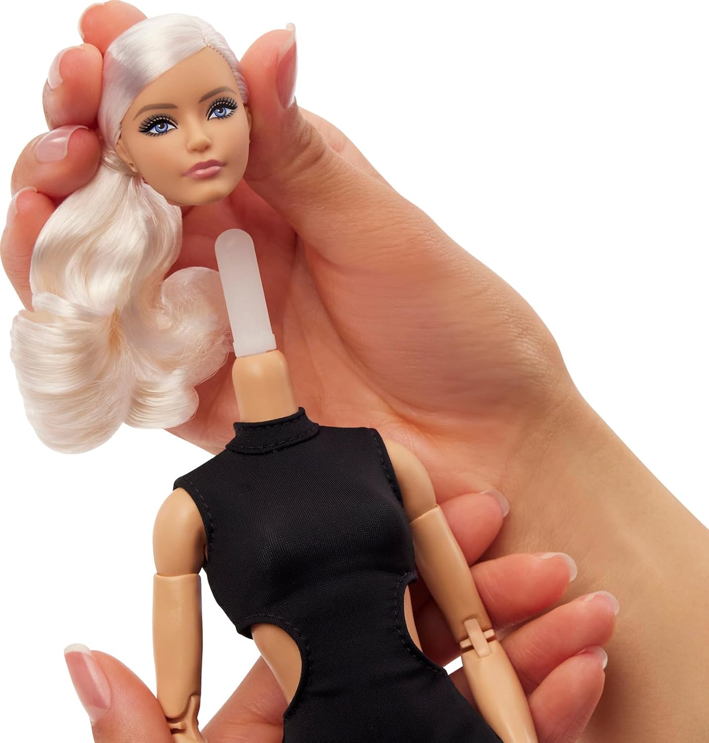 Barbie Basics Collectible Doll, Model 02 With Blonde Hair in Black Dress & Gladiator Boots