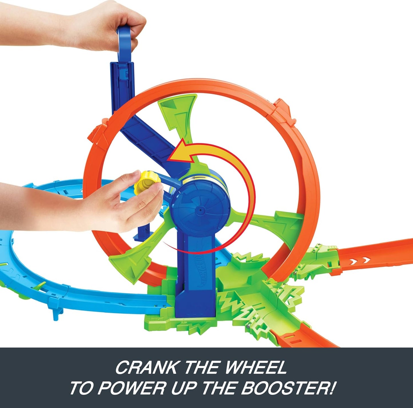 Hot Wheels Rapid Launch & Loop Playset With 1:64 Scale Die-Cast Toy Car, Crash & Track Set