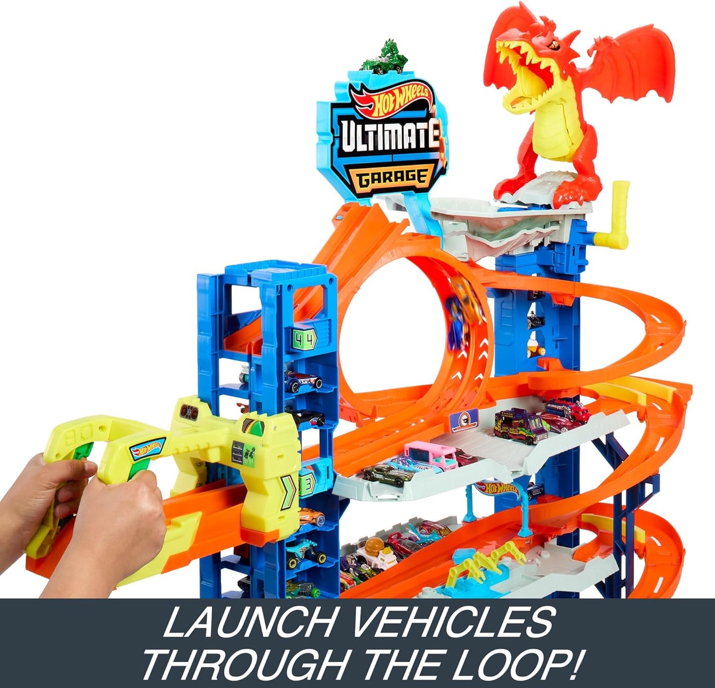 Hot Wheels City Ultimate Garage Playset From ÒLet's RaceÓ With 2 Toy Cars & Storage For 50+ Cars