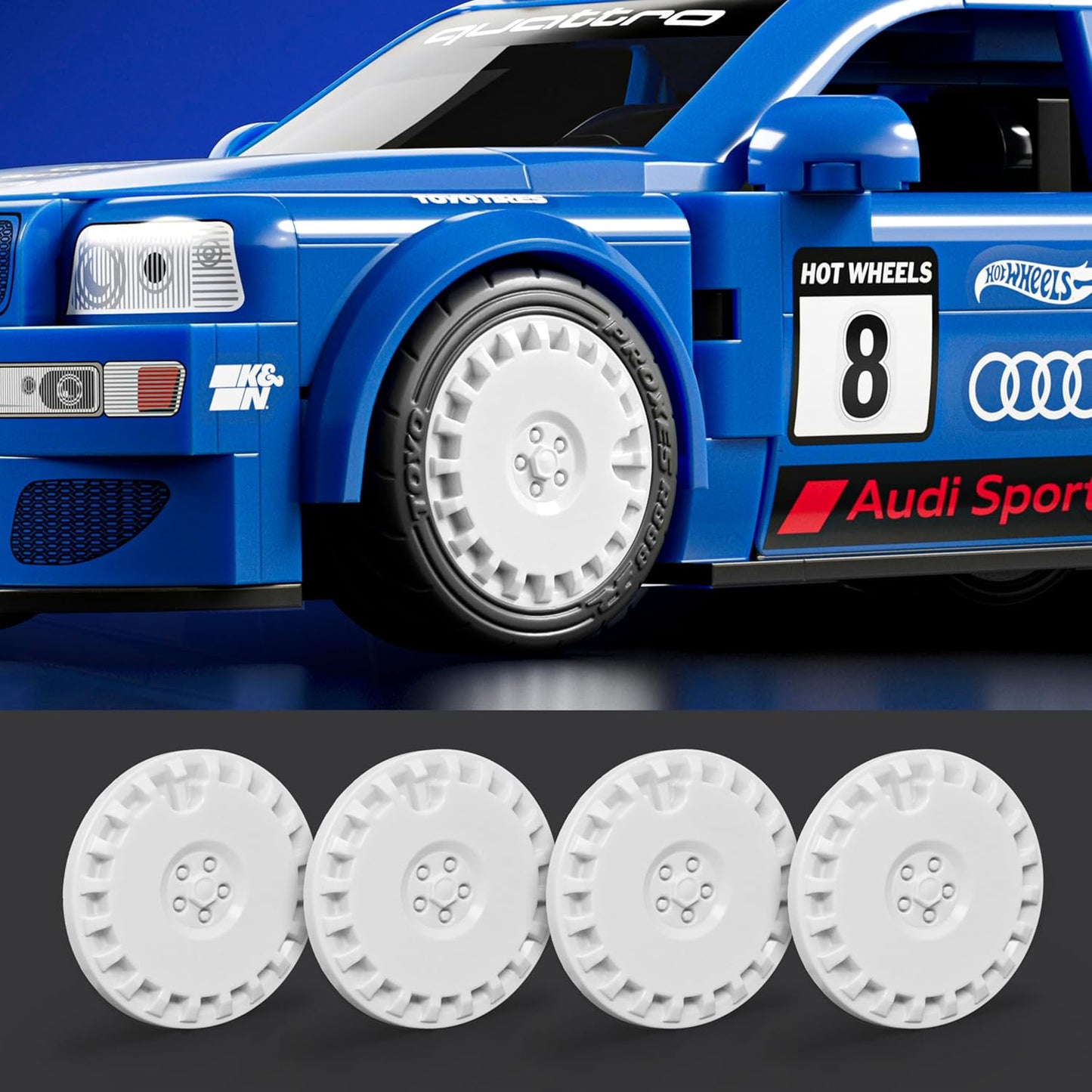 Hot Wheels Audi Avant RS2 Building Toy Kit (253 Pieces), For Collectors