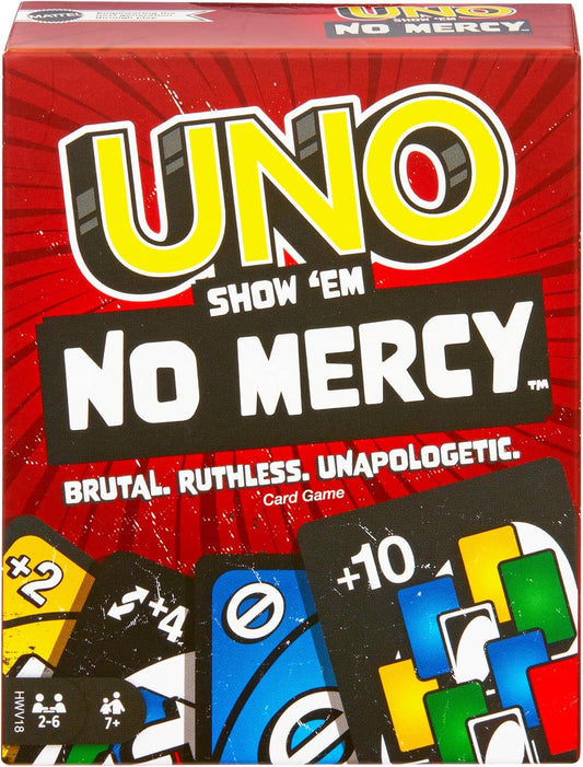UNO Show Em No Mercy Card Game For Kids, Adults & Family Night, Parties And Travel