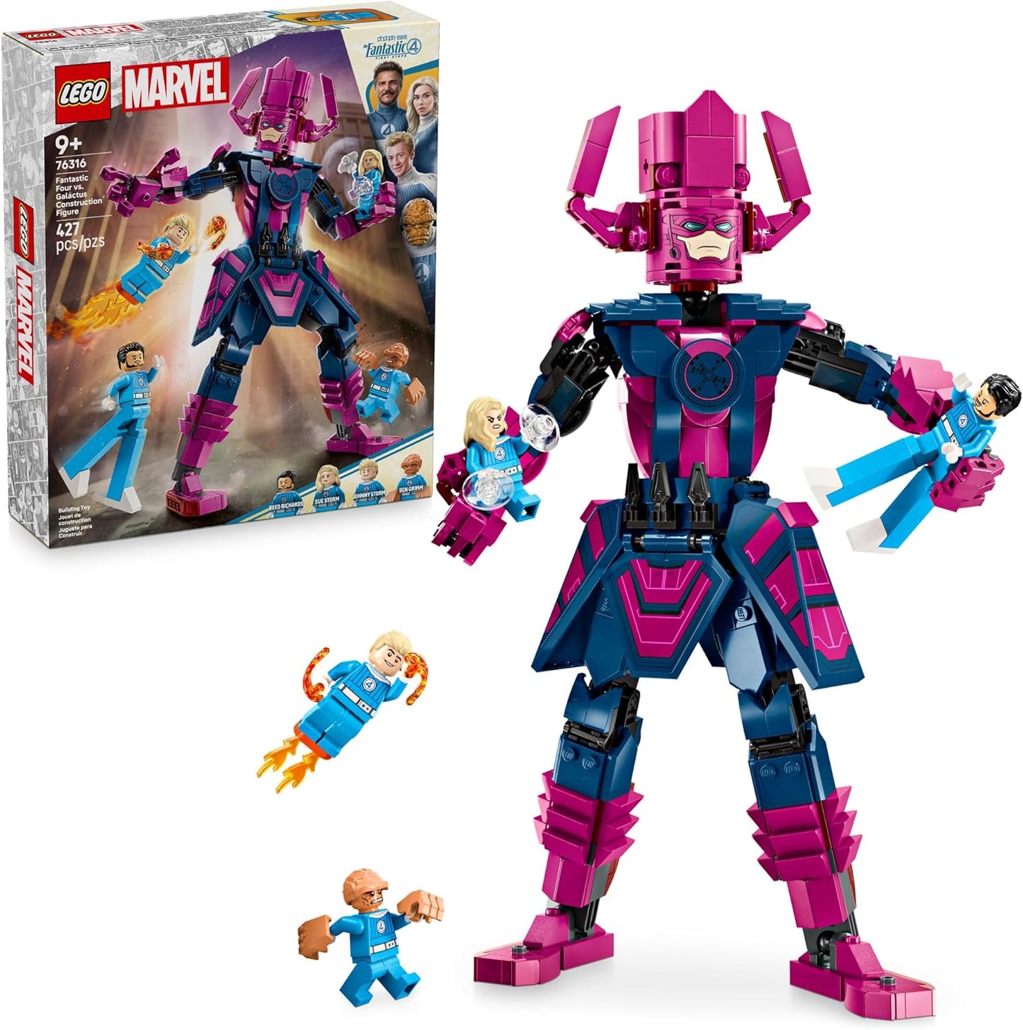 Lego Marvel Fantastic Four vs Galactus Construction Figure 76316