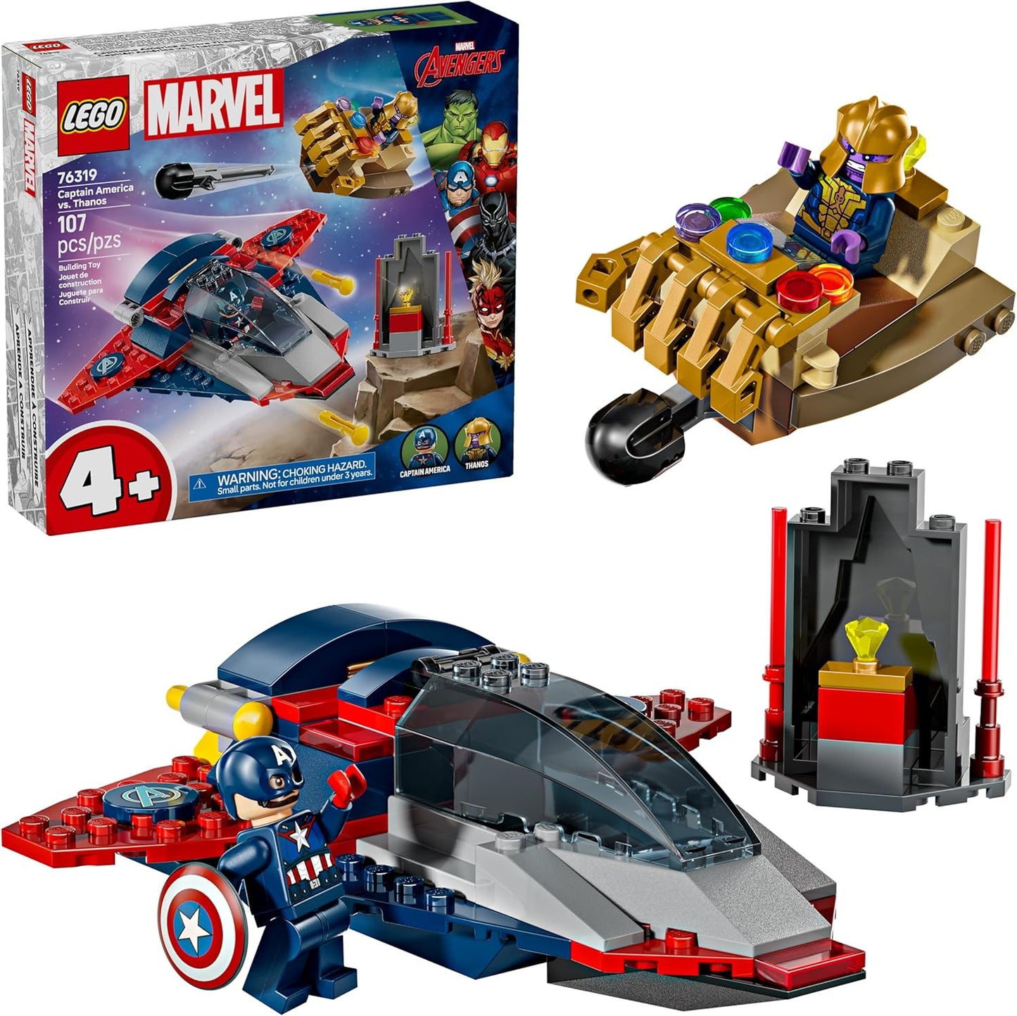 Lego Marvel Captain America vs Thanos 76319