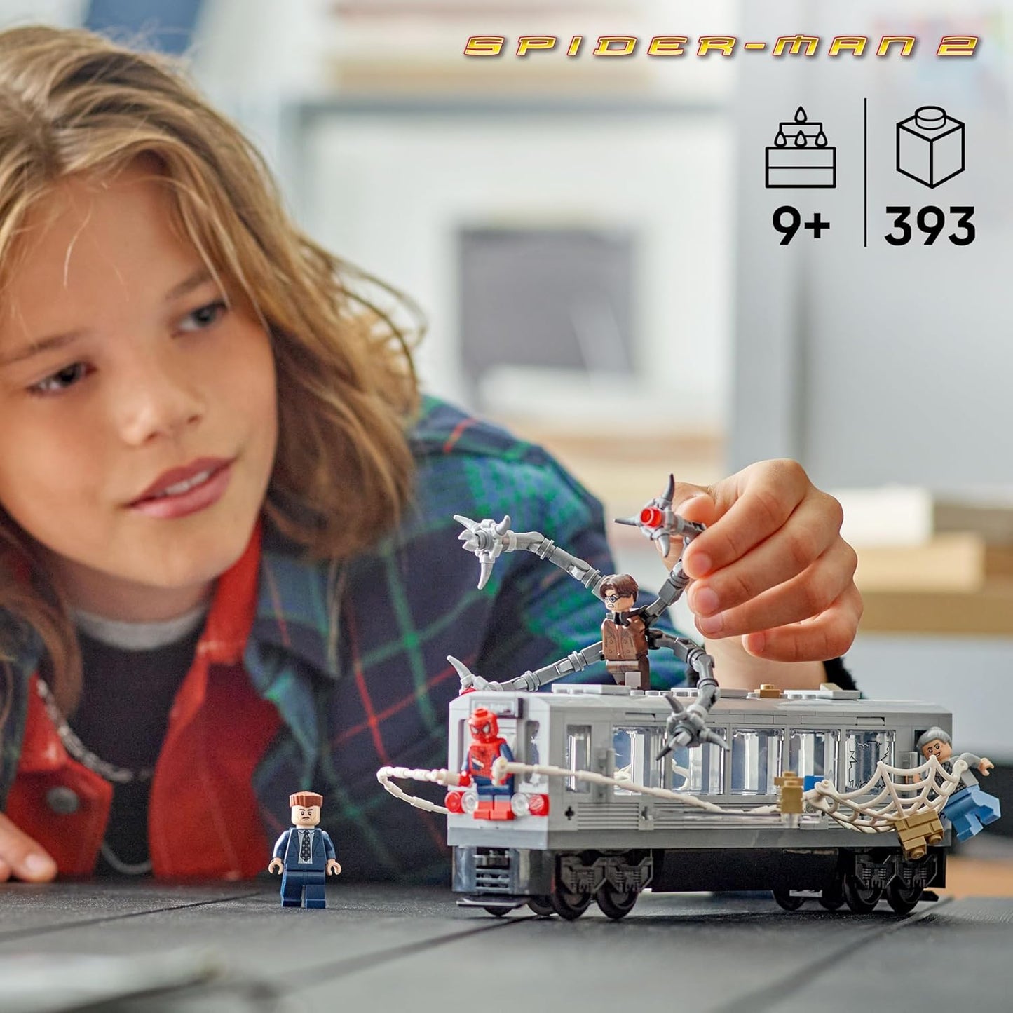 Lego Marvel Spider-Man vs Doc Ock Subway Train Scene 76321