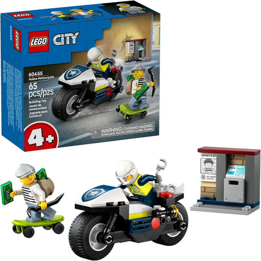 Lego City Police Motorcycle Chase 60455