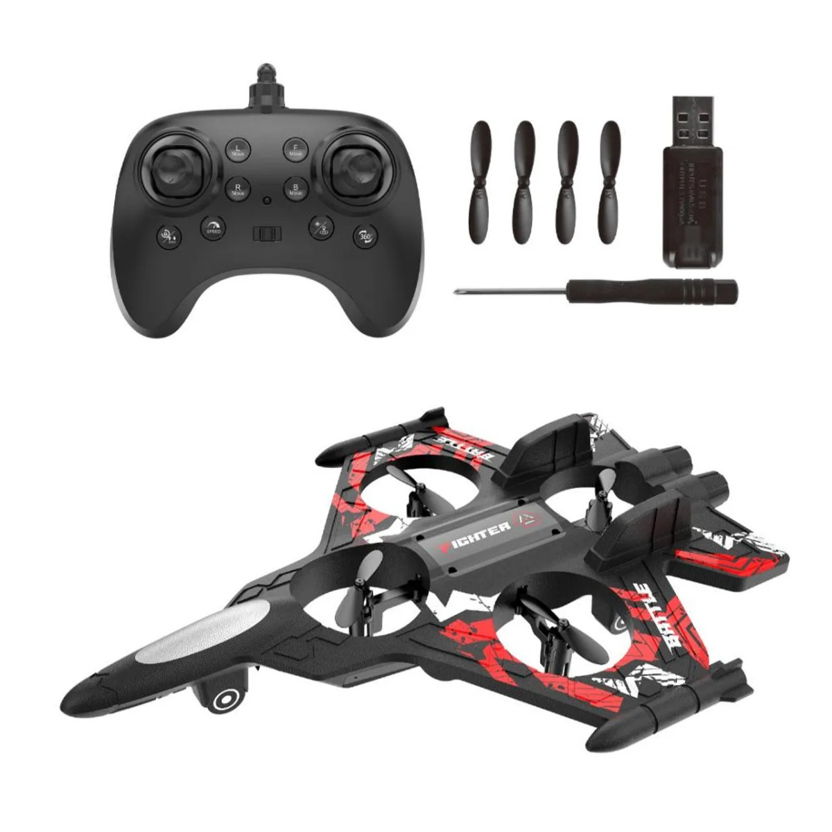 Power Joy - Remote Control Aero Fighter Drone 4channel 2.4g