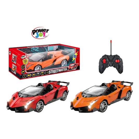 Power Joy - Remote Control Street Master With Light Sports Car - 1:16 (Colored Vary)