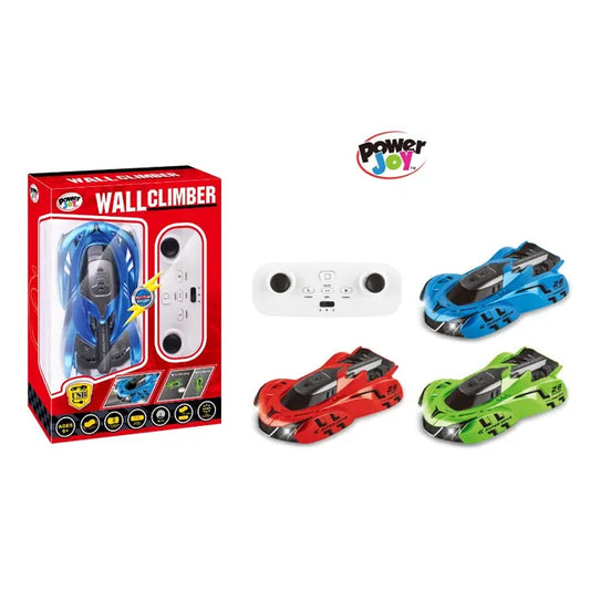 Power Joy - Remote Control Wall Climber With Lights Toy Car (Styles Vary)