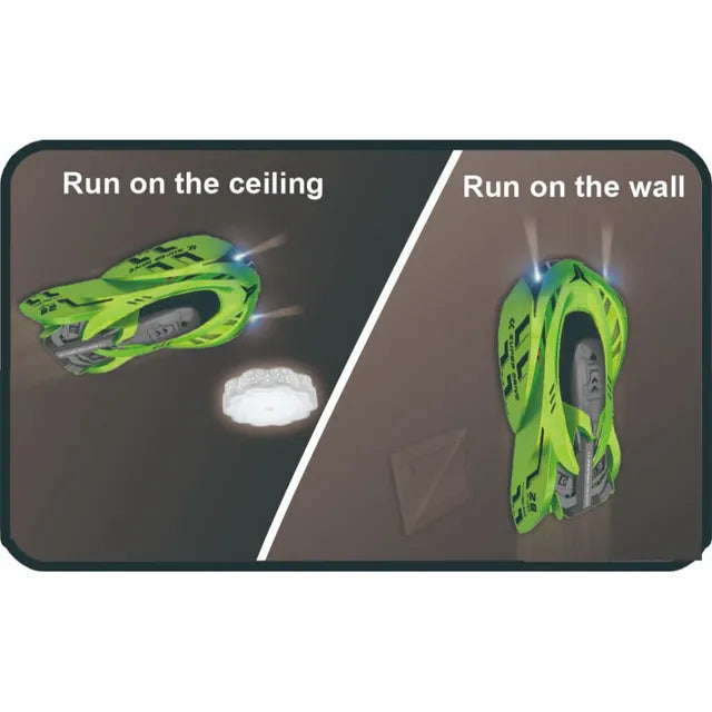 Power Joy - Remote Control Wall Climber With Lights Toy Car (Styles Vary)