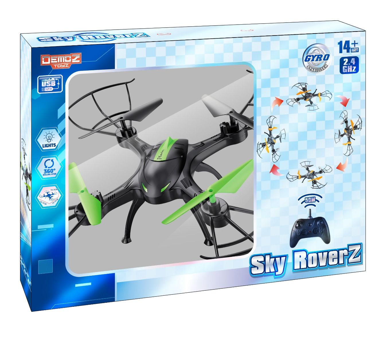 Demoz RC Sky Roverz 2.4G with Light (Styles Vary)