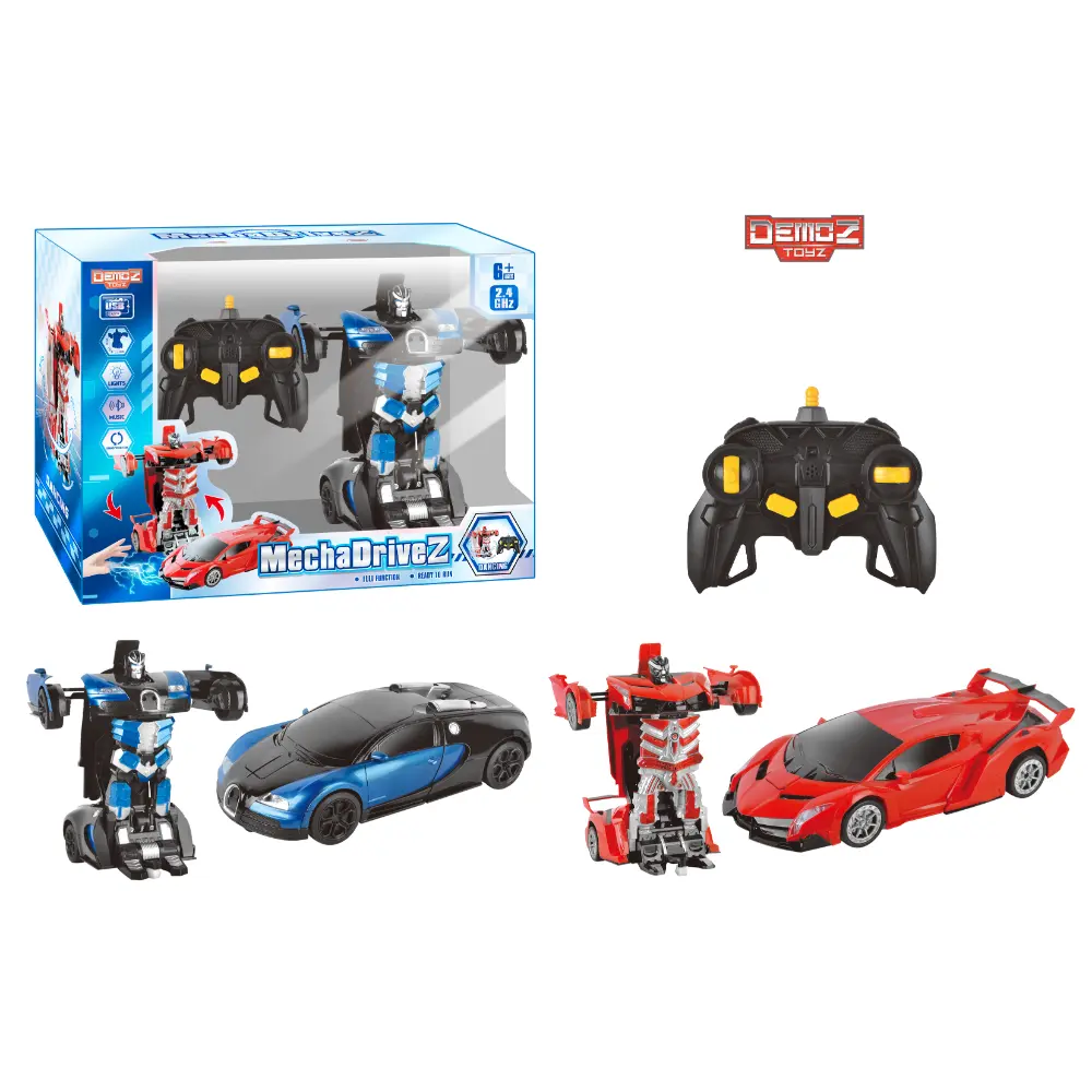 Demoz RC Mecha Drive Z Transformer 1/14 2.4G Light and Sound (Styles Vary)