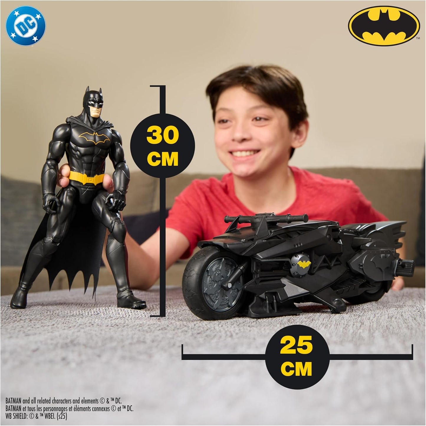 Batman Batcycle & 30 cm Batman Action Figure