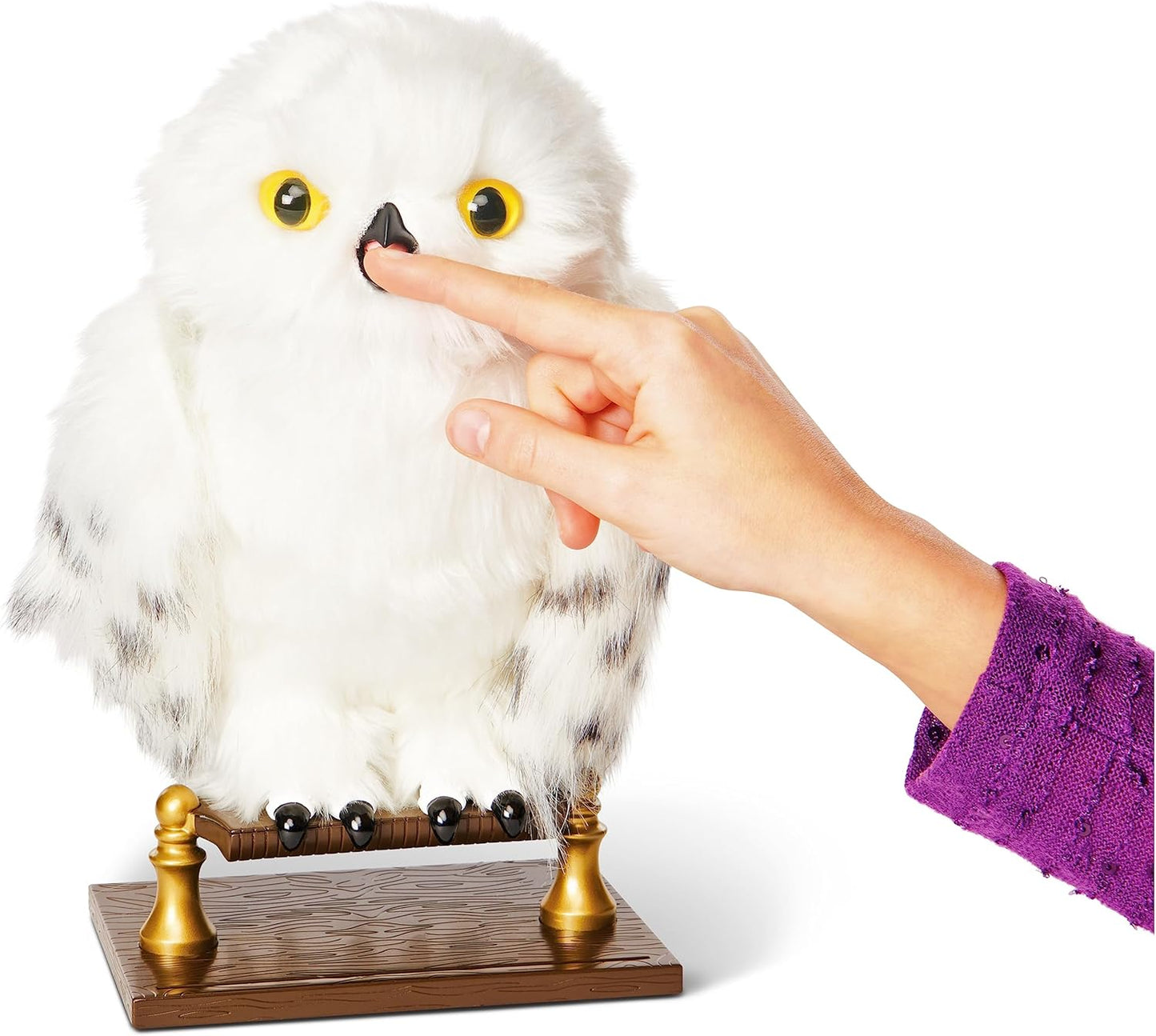 Harry Potter Wizarding World  Plush Hedwig Owl Harry Potter Interactive  with 15+ Sounds