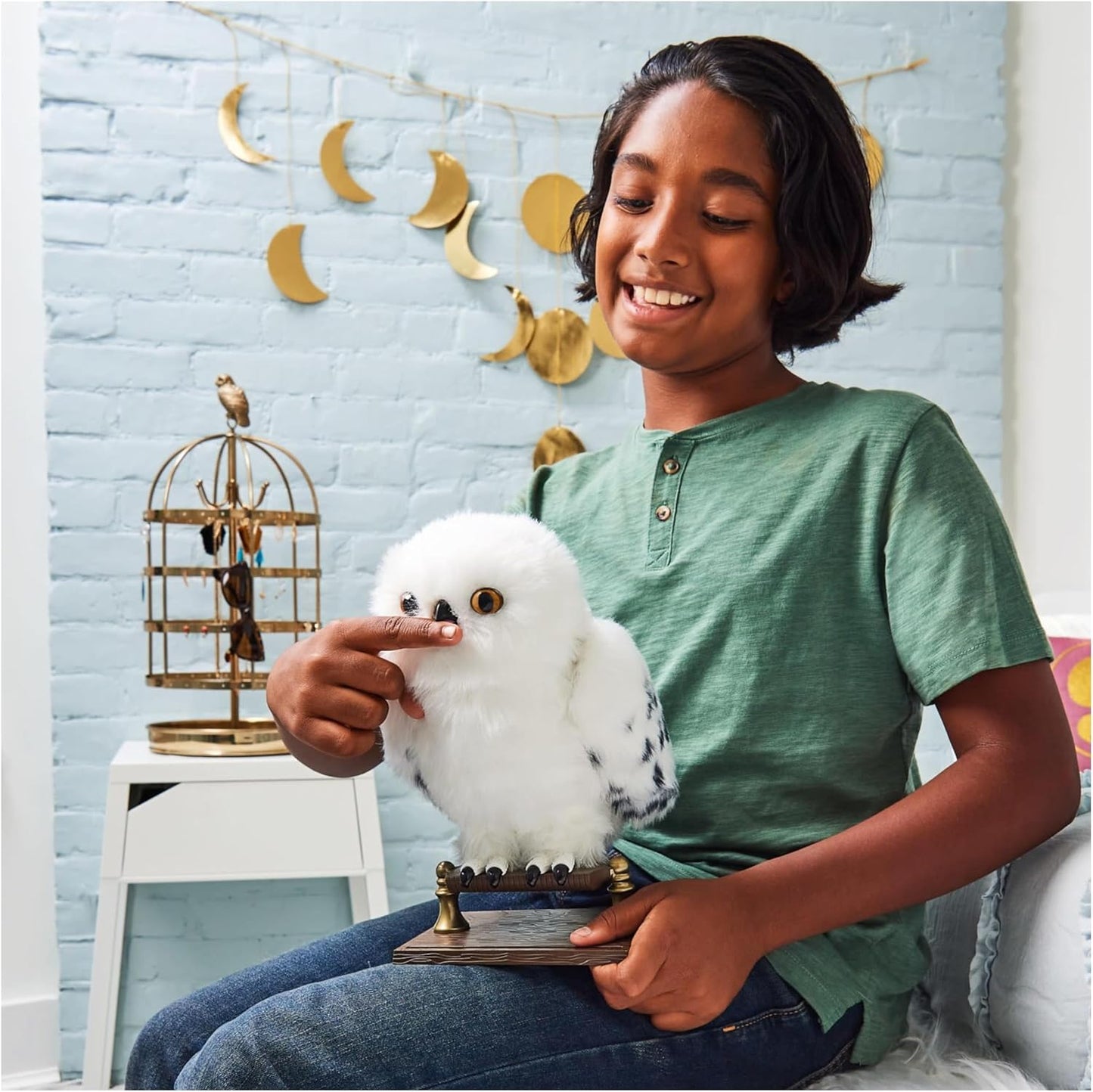 Harry Potter Wizarding World  Plush Hedwig Owl Harry Potter Interactive  with 15+ Sounds