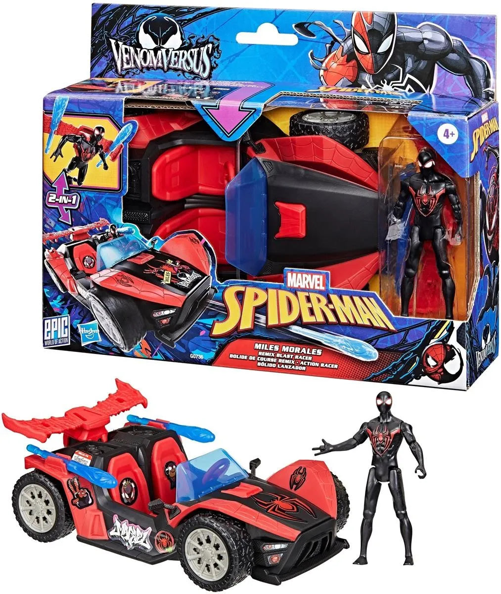 Marvel Spider Man Venomversus Vehicle with Launcher & Miles Morales Figure
