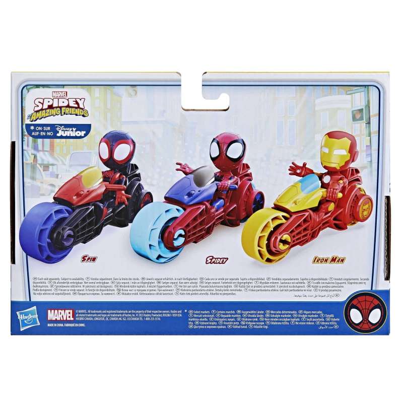 Marvel  Spidey figure 10 cm with motorcycle