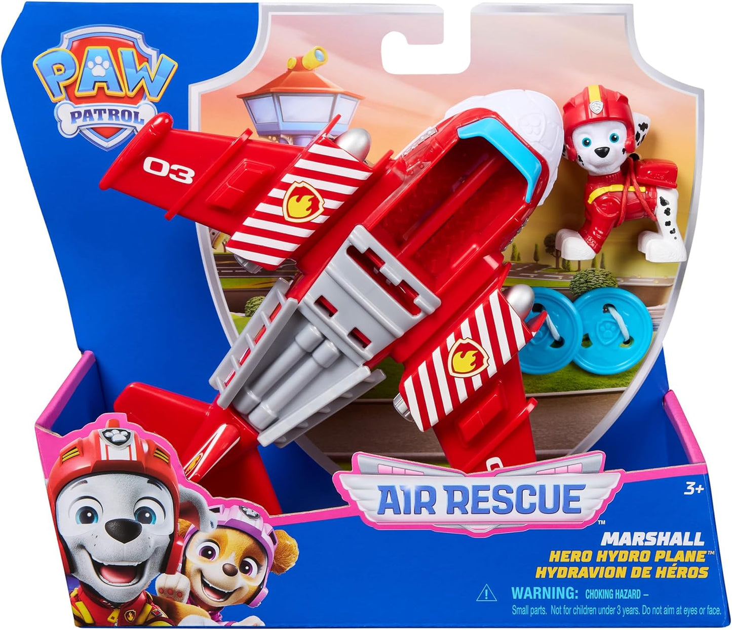 Paw Patrol Air Rescue Marshall Action Figure & Hero Hydro Plane