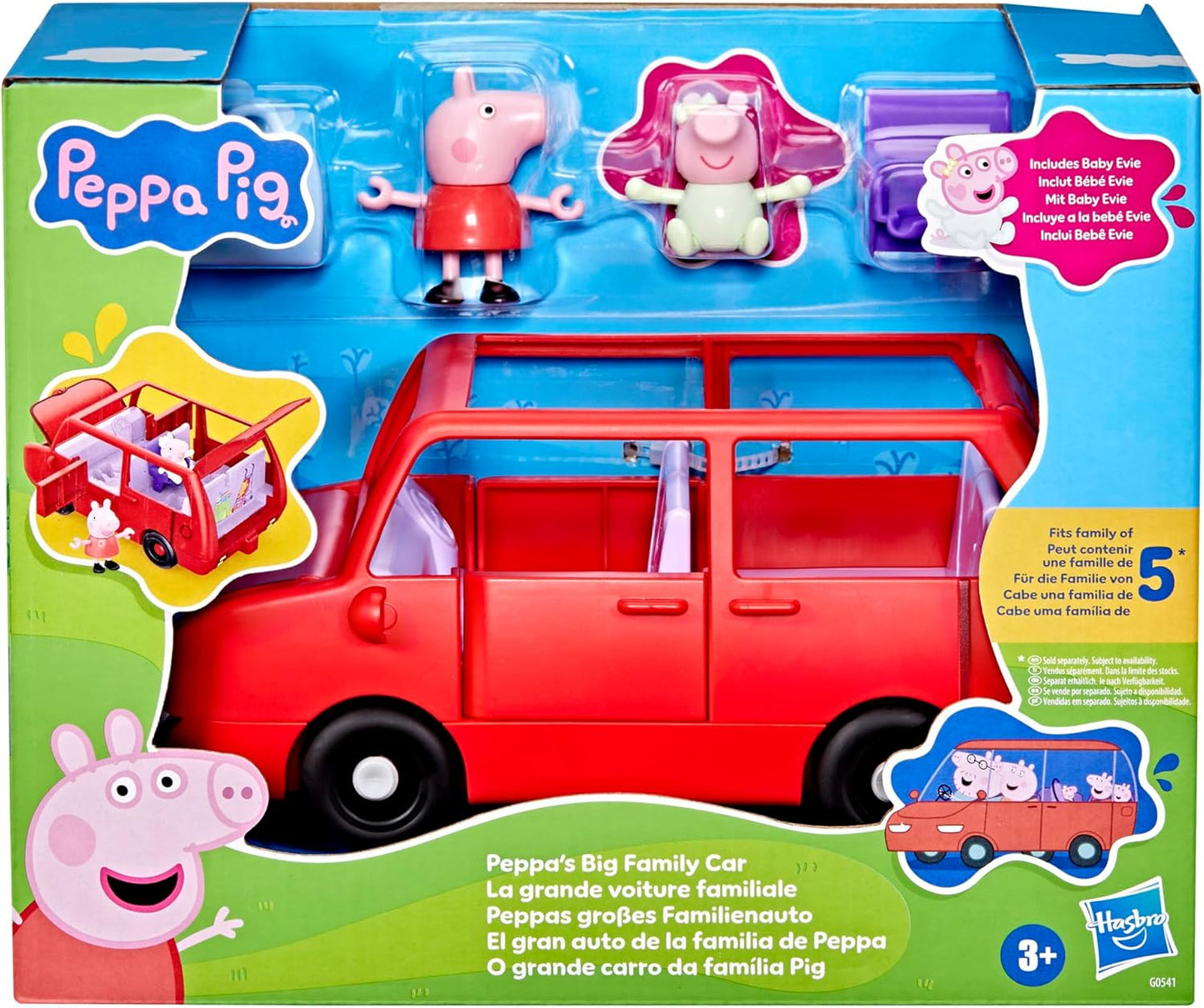 Peppa Pig Peppa's Faimly Car With Figures