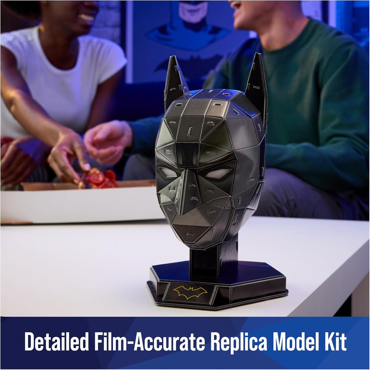 4D Build DC Batman Mask 3D Puzzle Model Kit with Stand 90 Pcs